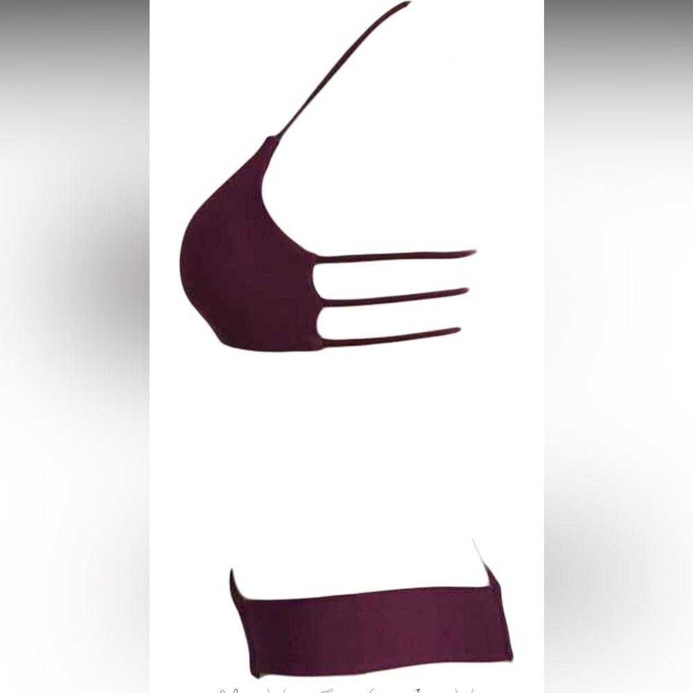 Burgundy Bikini Set - Picture 3 of 5